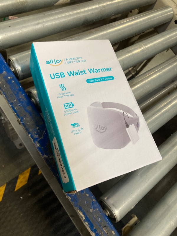 Photo 1 of ALLJOY Portable Heating Pad, Cordless Rechargeable Heating Pad for Back Pain Relief, Battery Powered Heating Pad Belt for Cramps Arm Leg, Gifts for Women Men Dad, 24.4"x 9"