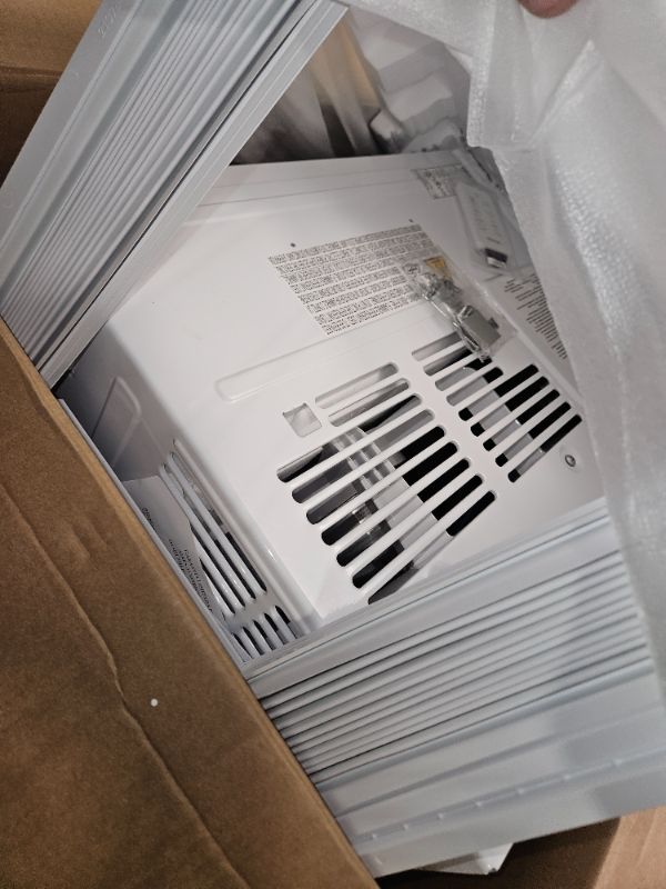 Photo 1 of Hisense 8,000 BTU Smart Window Inverter Air Conditioner with Quiet, High Efficiency Operation and Wi-fi Control, 115V, Window AC Unit for Apartment, Bedroom, Medium Rooms up to 350 Sq. Ft. in White