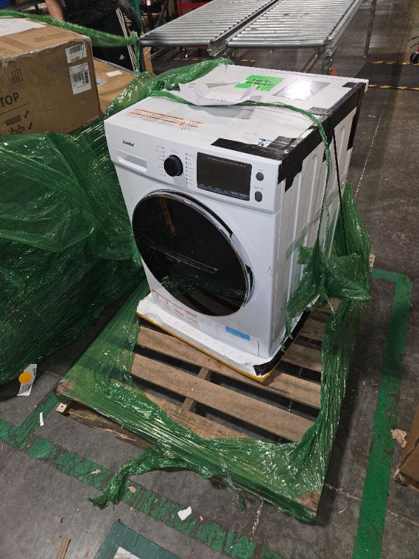 Photo 2 of **USED****UNABLE TO TEST*****MAY NEED TRUCK***
COMFEE’ 24" Washer and Dryer Combo 2.7 cu.ft 26lbs Washing Machine Steam Care, Overnight Dry, No Shaking Front Load Full-Automatic Machine, Dorm White