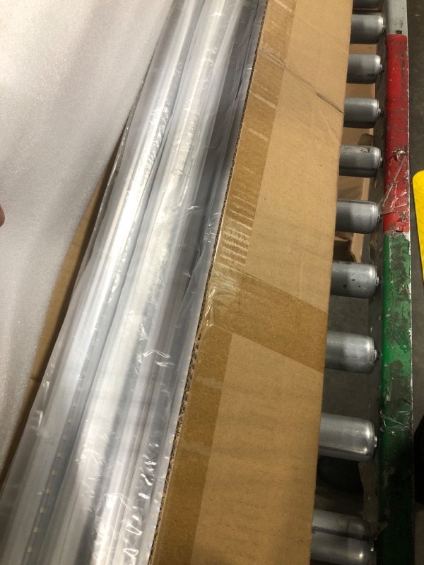 Photo 1 of ELEKICO 8FT LED Bulb, 8FT Led Shop Light R17D V Shaped, 8 Foot LED Bulbs 6000K 75W 9500LM, 8 Foot Shop Light, T8/T10/T12 Led Tube Light Replacement, Dual-End Powered Ballast Bypass, Pack of 12