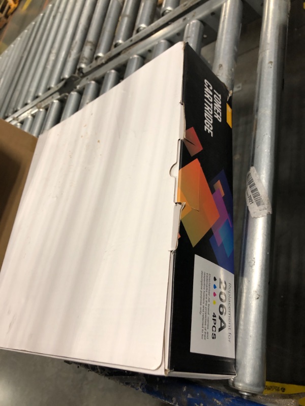 Photo 1 of 206A Toner Cartridges 4 Pack (with Chip) Compatible Replacement for HP 206A 206X for Color Pro MFP M283fdw M283cdw Pro M255dw M255nw M283 M255 Printer | W2110A W2110X High Yield Toner B/C/M/Y