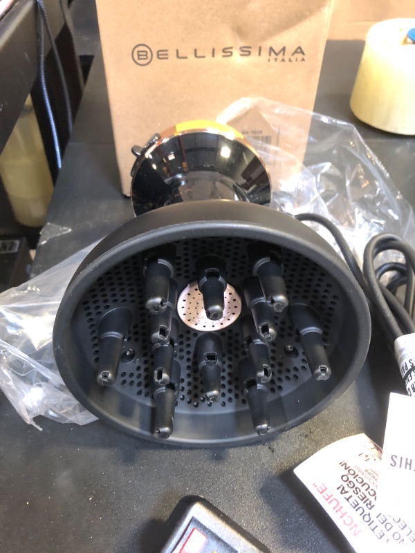 Photo 1 of Bellissima Italia Diffon DF1 5000 - Lightweight Diffuser & Curly Hair Dryer with Ceramic Argan Oil