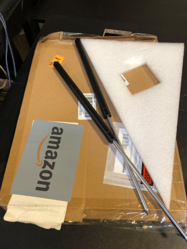 Photo 1 of FILFom 20 Inch Gas Struts Shock 22Lb/98N Gas Spring Prop with L-Type Mounts for RV Bed Door Boat Hatch TV Cabinet Tool Box Lid Window Basement Floor Trap Door, Only Fit 17-24 Lb Weights (USED, MISSING PARTS)