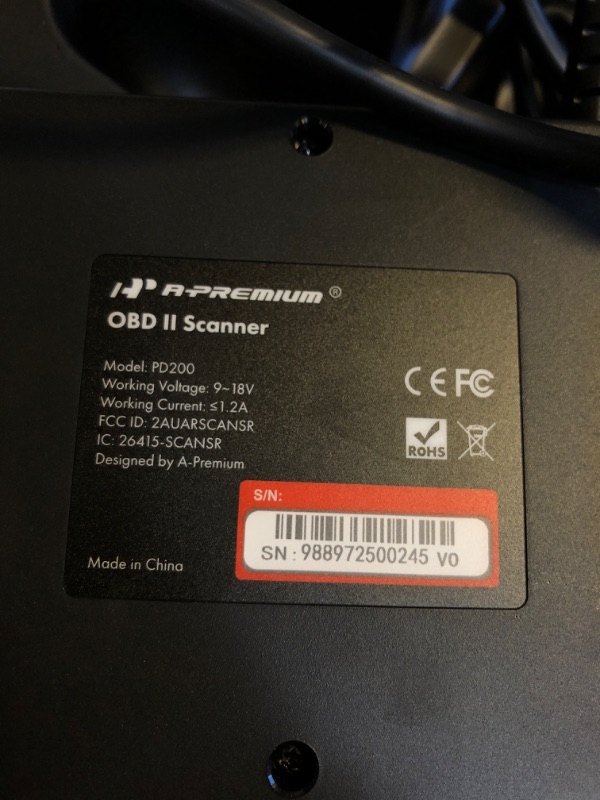 Photo 1 of A-Premium 2024 PD200 Enhanced 4 System OBD2 Scanner Diagnostic Tool, All Function Check Engine Code Reader Scan Tool, For Engine/ABS/SRS/Transmission System, 8 Reset, Free Online Update