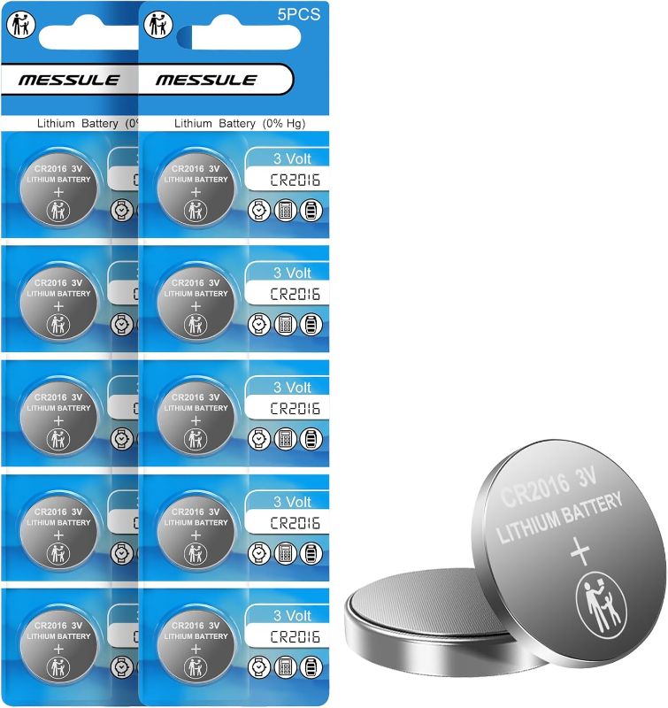 3 Volt 2016 Cell Battery 10 Pack – Button Cell 2016 Batteries – Lithium ...