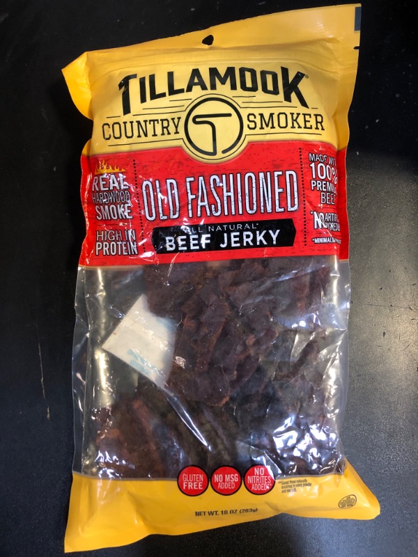 Photo 1 of Tillamook Country Smoker Beef Jerky, Old Fashioned - 10 oz EXP DEC 29/2024