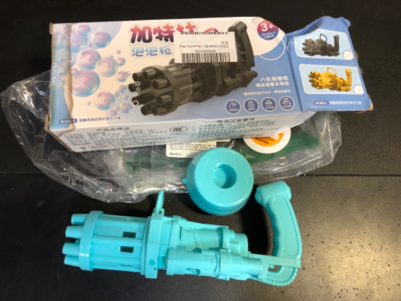 Photo 1 of Gatling Bubble Machine Bubble Gun 2021 Cool Toys Gift, 8-Holes Huge Amount Bubble