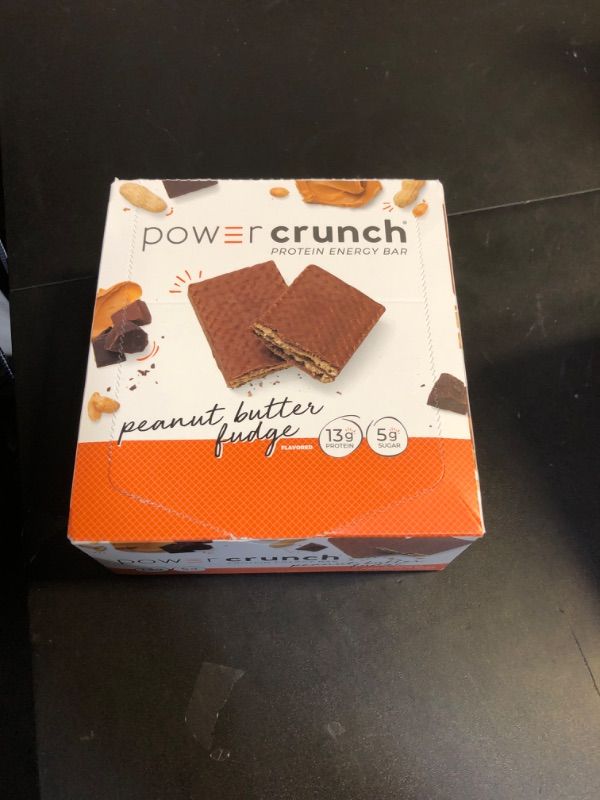 Photo 1 of BioNutritional Research Group Power Crunch Protein Energy Bar Peanut Butter Fudge 12 Bar(S) EXP JUN 18 2025