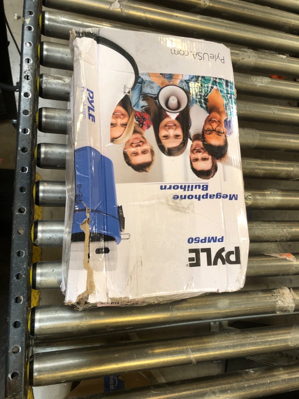 Photo 2 of Pyle Megaphone Speaker PA Bullhorn with Built-in Siren - 50 Watts Adjustable Volume Control and 1200 Yard Range - Ideal for Football