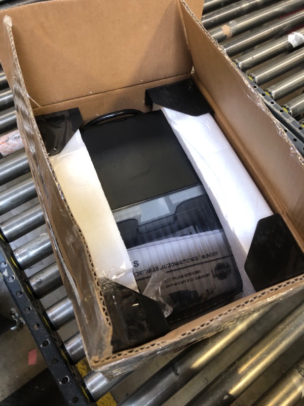 Photo 1 of Nugget Ice Maker Countertop, Portable Crushed Pellet Ice Machine, Soft Pebble Ice Cubes in 6 Mins, 35Lbs/24H, Self Cleaning Sonic Ice Makers with One-Click Operation for Home Bar Camping RV