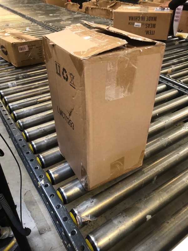 Photo 1 of Lamris Tabletop Christmas Tree Timer Lighted 12 Inches Rose Gold Mercury Glass Xmas Trees Decorations Table Centerpiece Mantel Window Home Decor