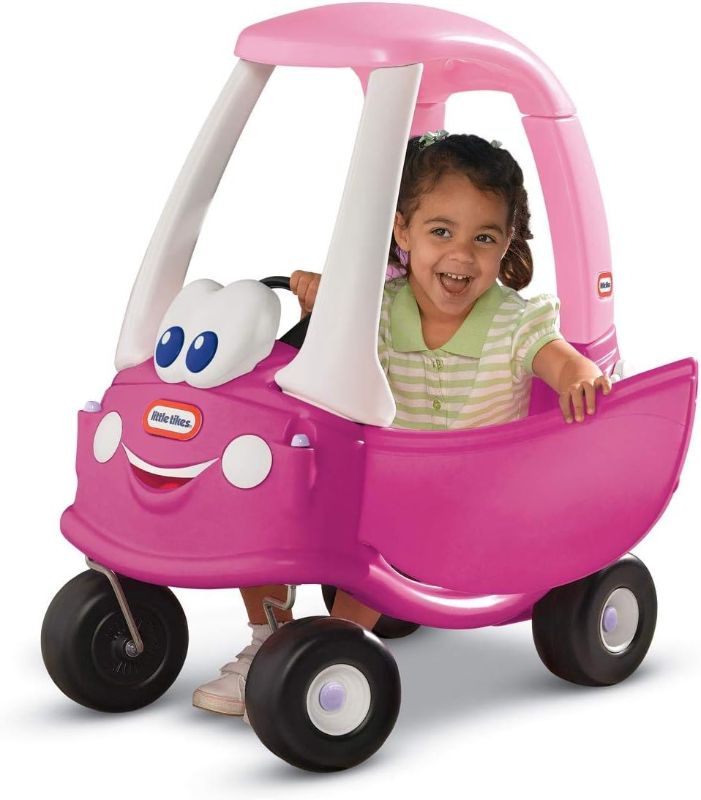 Photo 1 of Little Tikes Princess Cozy Coupe Ride-On Toy - Toddler Car Push and Buggy Includes Working Doors, Steering Wheel, Horn, Gas Cap, Ignition Switch - For Boys and Girls Active Play , Magenta
