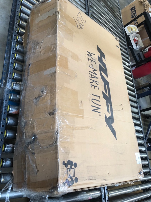 Photo 1 of Huffy CR8-R Electric Mini Bike for Teens, 19MPH Max Throttle Speed, Full Suspension, 350W Motor and 36V Battery, Ages 14+, Max Weight 130lbs., Kickstand Included, Blue Racing Graphics