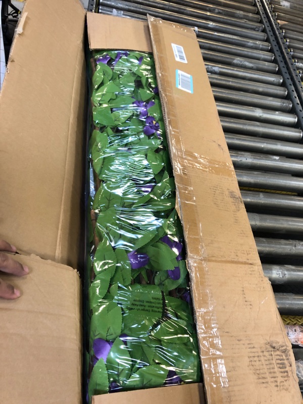 Photo 1 of DOEWORKS Expandable Fence Privacy Screen for Balcony Patio Outdoor, 4PCS Faux Ivy Fencing Panel for Backdrop Garden Backyard Home Decorations