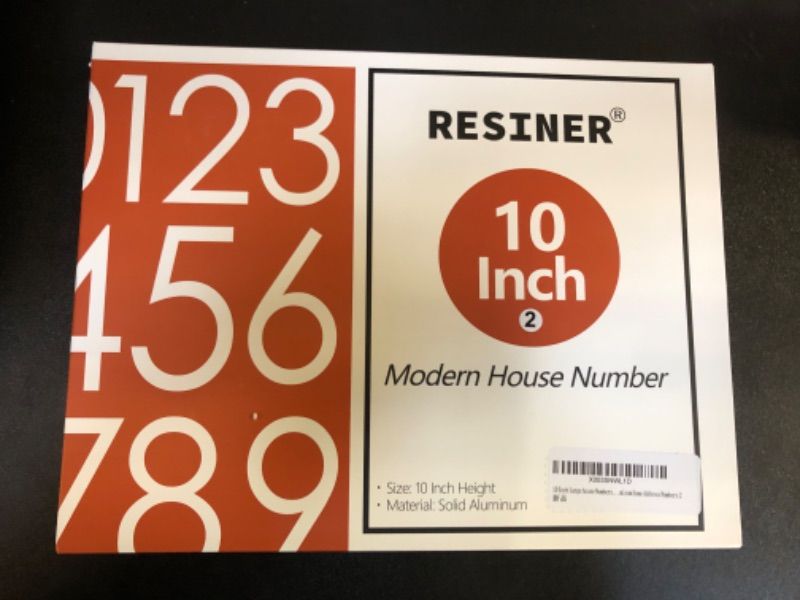 Photo 2 of 10 Inch Large house Numbers for Outside Modern,Metal House Numbers Black Address Numbers For House Matte Black Floating Mount And Flush Mount Aluminum Home Address Numbers 2