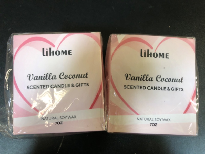 Photo 2 of 2 pack Valentines, Anniversary Wedding, Christmas, Birthday Gifts for Her, Funny Gifts for Wife, Girlfriend, Couples Gifts Ideas, Vanilla Coconut Candles(7oz)