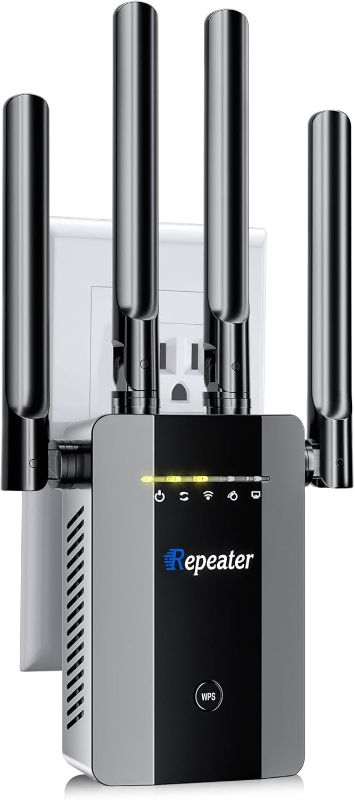 Photo 1 of 2024 Newest WiFi Extender Signal Booster, Longest Range up to 12k+sq. ft and 68+ Devices, Internet Booster for Home, Wireless Internet Repeater and Signal Amplifier, 6X Faster Access Point
