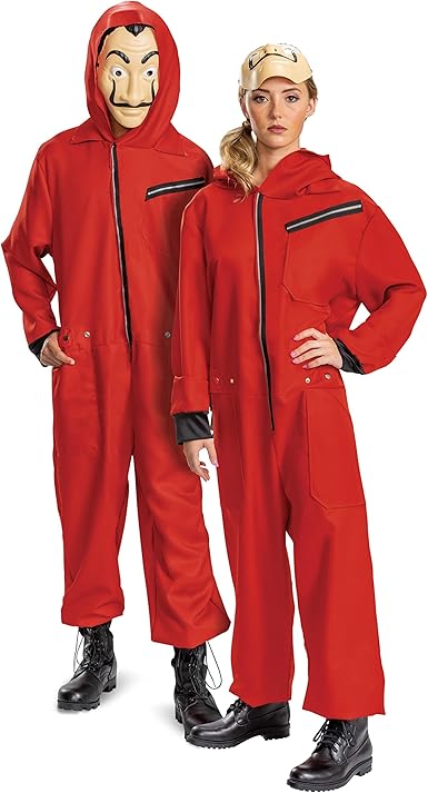 Photo 1 of Adult Money Heist Jumpsuit and Mask Costume