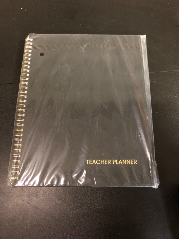 Photo 2 of SUNEE Teacher Planner 2024-2025 Academic Year, Lite Lesson Planner Book 8.5"x11" Daily Weekly and Monthly Organizers, Jul 2024 - Jun 2025 Plan Book with Pocket Folder, Color Tabs, Black