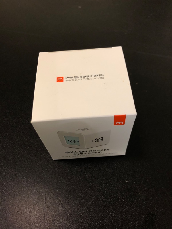 Photo 1 of mooas Multi Cube Timer/Rotating Timer (White), Simple Operation, Clock & Timer, 5,15,30,60 min Timer setting