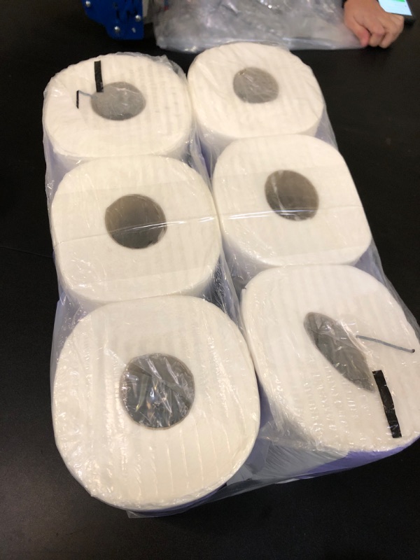 Photo 2 of 
Amazon Basics 2-Ply Toilet Paper 12 Rolls = 48 Regular Rolls, 350 Sheets, (2 Packs of 6), Unscented