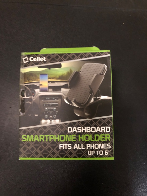 Photo 2 of dash board phone mount by cellet | smartphone holder, phone mount, clip phone mount, universal phone mount w/ 360 degree rotati