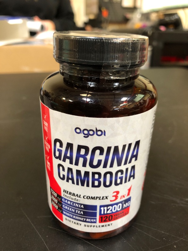 Photo 2 of agobi 3in1 Garcinia Cambogia Extract Capsules - 11200mg Herbal Supplement for Body Health & Immune Support - Blended with Organic Green Tea & White Kidney Bean - 120 Vegan Capsules - 2 Month Supply exp 06/2027