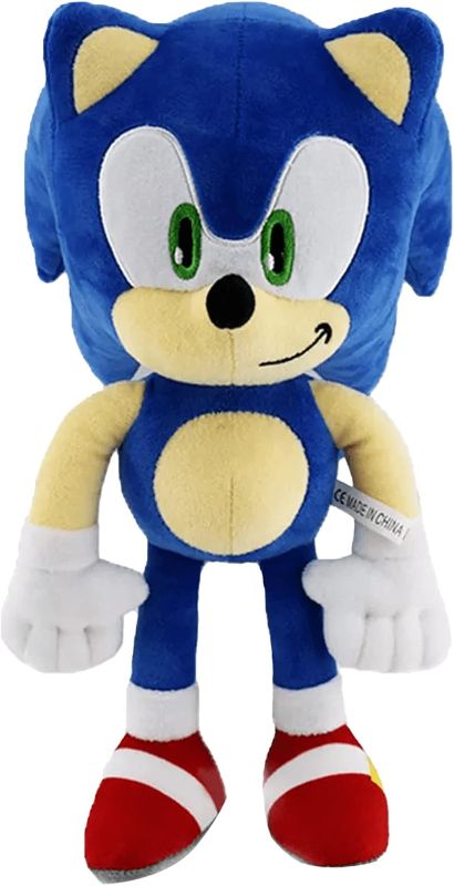 Photo 1 of Sonic 3 Plush Toy The Hedgehog Movie Sonic Plush Toys Knuckles Shadow Tails Plush Doll Toys Gifts for Boys and Girls (Blue)