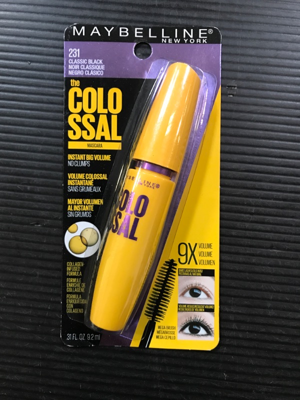 Photo 2 of Maybelline The Colossal Volum' Express Mascara, Classic Black [231], 1 ea (Pack of 5)