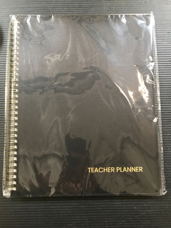 Photo 2 of SUNEE Teacher Planner 2024-2025 Academic Year, Lite Lesson Planner Book 8.5"x11" Daily Weekly and Monthly Organizers, Jul 2024 - Jun 2025 Plan Book with Pocket Folder, Color Tabs, Black