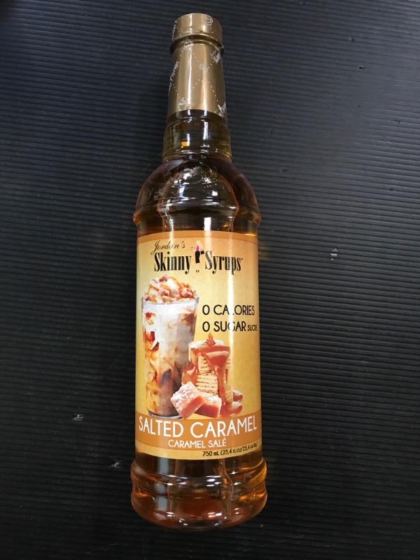 Photo 2 of Jordan's Skinny Syrups Salted Caramel, Sugar Free Flavoring Syrup, 25.4 Ounce Bottle