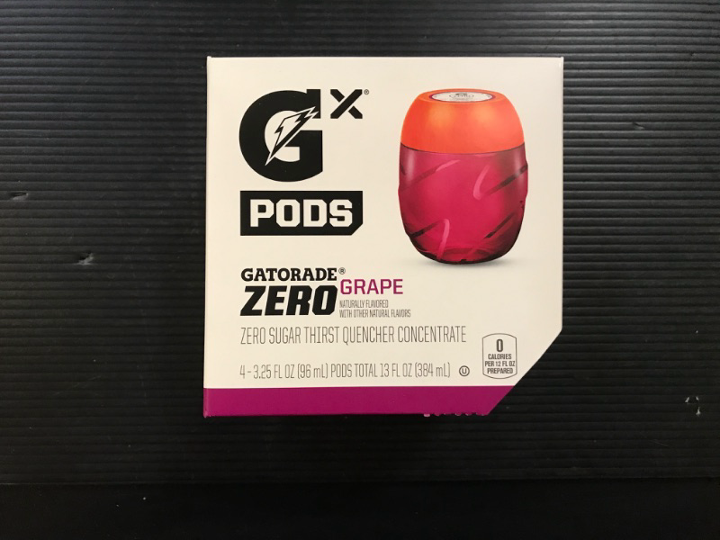 Photo 2 of Gatorade GX Thirst Quencher Concentrate, Zero Sugar, Grape, Pods, 4-6 Pack, 3.25 fl oz pods