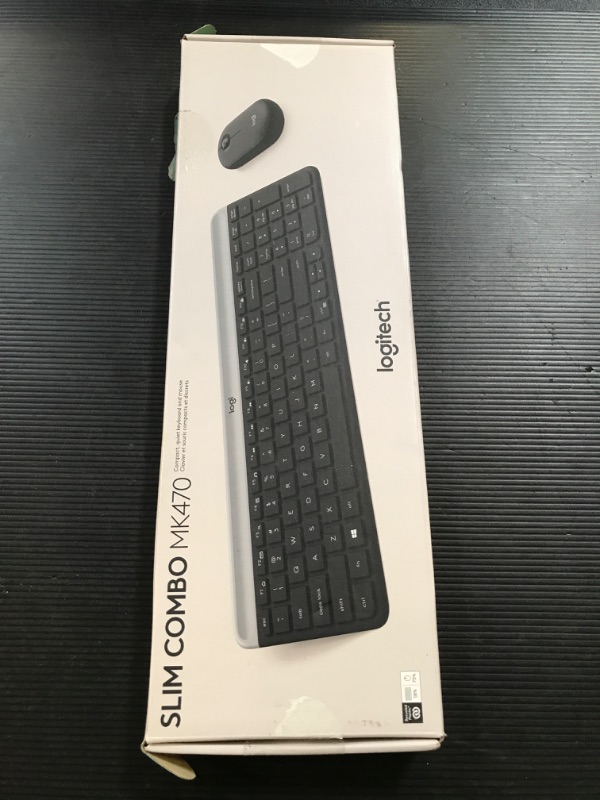 Photo 3 of Logitech MK470 Wireless Keyboard and Mouse Combo, Black/Gray (920-009437)