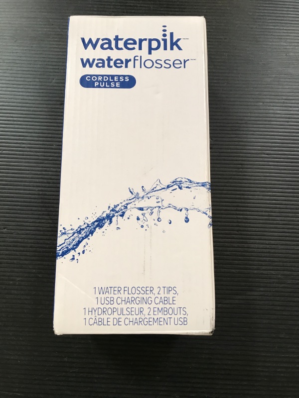 Photo 3 of Waterpik Cordless Pulse Rechargeable Portable Water Flosser for Teeth, Gums, Braces Care and Travel with 2 Flossing Tips, Waterproof, ADA Accepted, WF-20 White, Packaging May Vary White Flosser