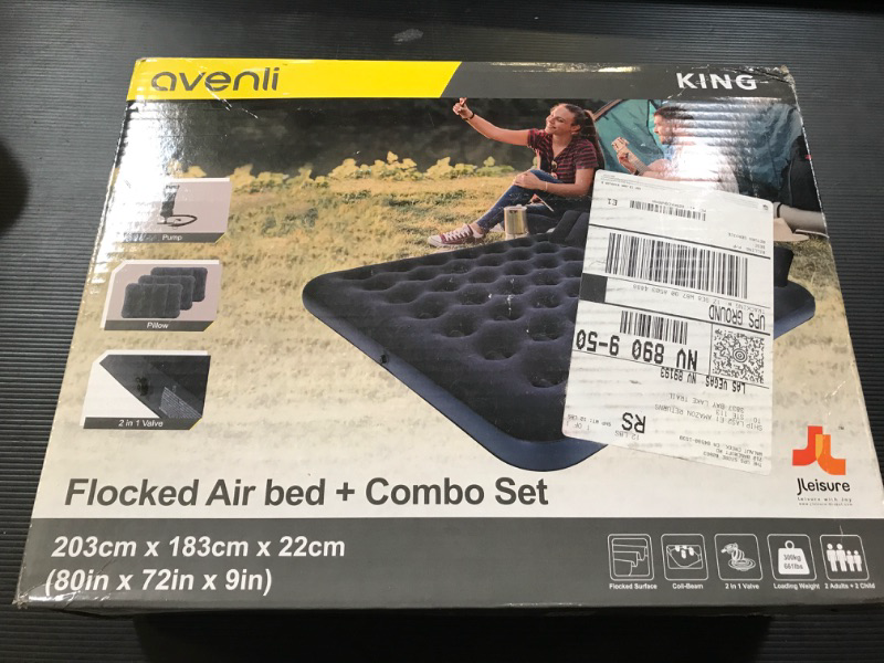 Photo 2 of DIMAR GARDEN King Size Camping Air Mattress Inflatable Bed with Pillow,Include Pump