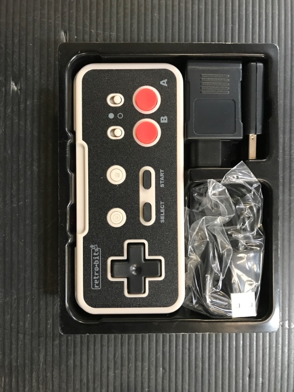 Photo 2 of Retro-Bit Origin 8 2.4 GHz Wireless Controller – for Original NES, PC/Windows, MacOS, USB Devices, Nintendo Switch Online - Classic Grey