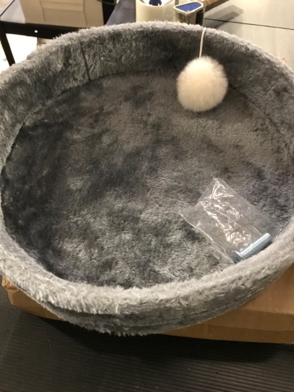 Photo 1 of 13.5" Cat Tree Tower Accessories Replacement Parts Top Perch Bed Platform, Cat Tower Add ons (Grey, M10)