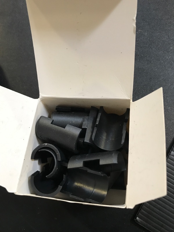 Photo 1 of 24 Pcs 3/4" Wire Shelving Post Clips, 12 Pairs of Plastic Shelf Locking Clips, Shelving Sleeves Replacements, Wire Shelving Accessories Parts