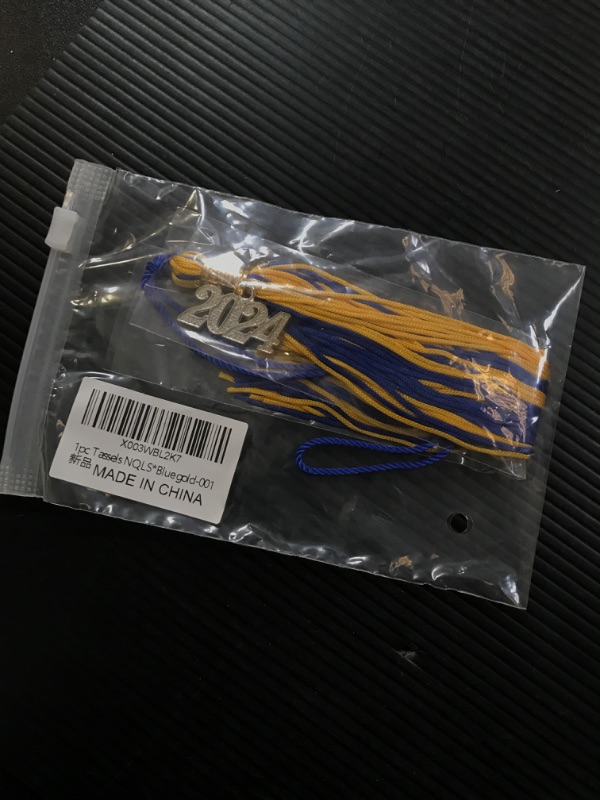 Photo 2 of 2024 Graduation Tassel,Class of 2024 Tassel Graduation,2024 Cap Tassel for Graduation Cap,Charm Ceremonies Accessories for Graduates,Graduation Gown Decoration Tassel Cord for Graduation Blue and Gold