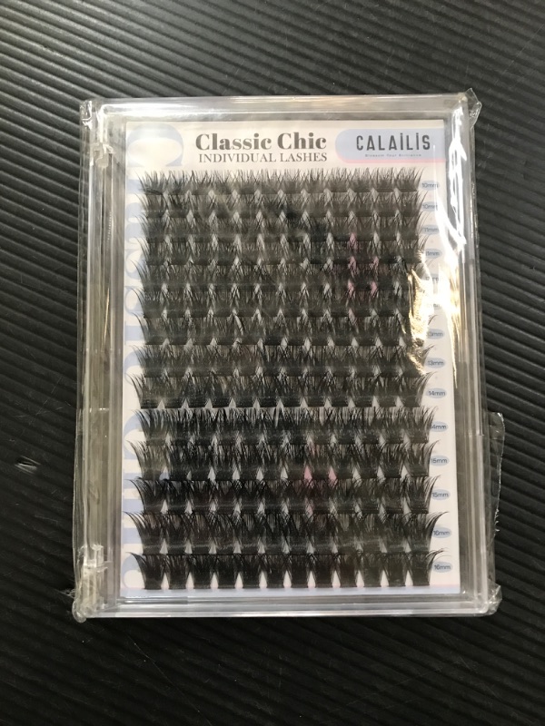 Photo 2 of CALAILIS Lash Clusters DIY Eyelash Extensions 168pcs 56D Individual Lashes Mega Volume Cluster Lashes Natural Look Eyelash Clusters(56D-0.07,D-10-16MIX)