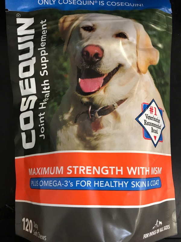 Photo 2 of Cosequin Joint Health Supplement for Dogs - With Glucosamine, Chondroitin, MSM, and Omega-3's, 120 Soft Chews