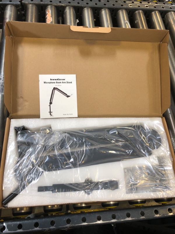 Photo 1 of InnoGear Mic Boom Arm Microphone Stand Cable Management for Blue Yeti FIFINE AM8 K669B HyperX QuadCast S SoloCast AT2020 Shure SM7B MV7 and Other Microphone