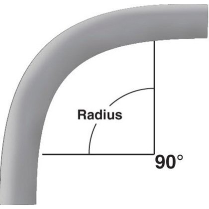 Photo 1 of 
2" PVC 90° Elbow, 36" Radius, Schedule 80, Gray