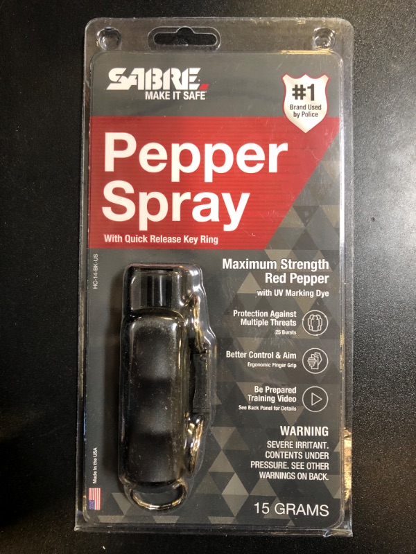 Photo 2 of 3-In-1 Key Case Pepper Spray W/ Quick Release Key Ring (Sabre)