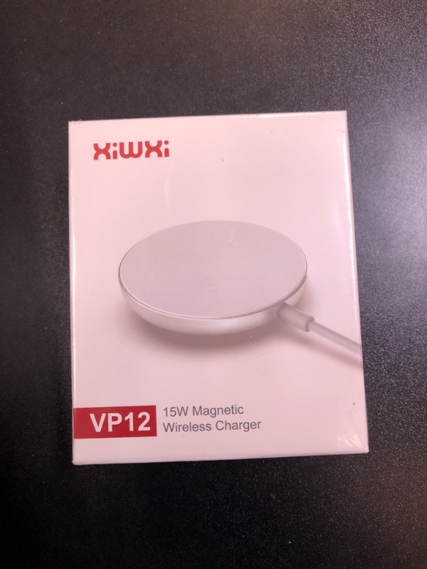 Photo 2 of xiwxi 15W Fast Magnetic Wireless Charger Compatible with MagSafe Charger, Wireless Charging Pad for iPhone 14/14 Plus/14 Pro/14 Pro Max iPhone 13 Series/iPhone 12 Series(No Adapter)