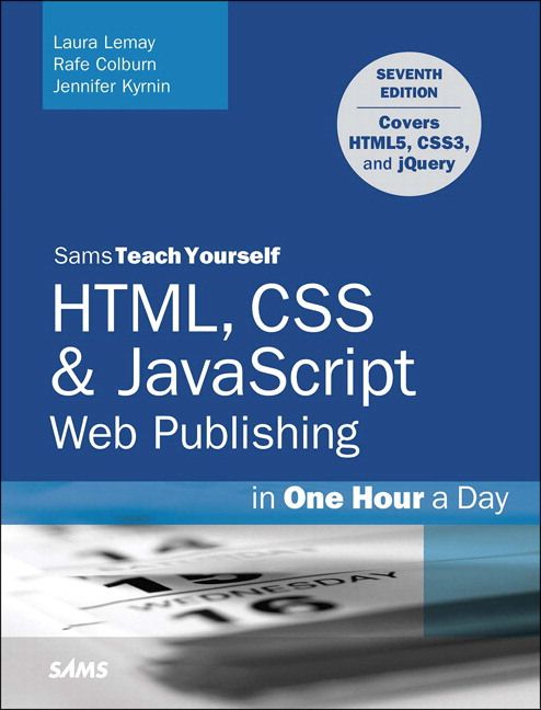 Photo 1 of HTML, CSS & JavaScript Web Publishing in One Hour
