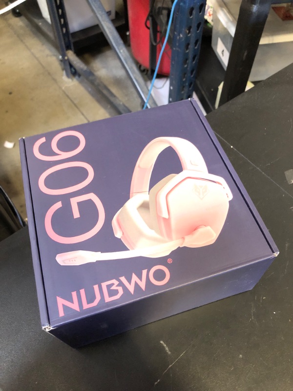 Photo 2 of NUBWO G06 Dual Wireless Gaming Headset with Mic for PS5, PS4, PC, Mobile, Switch: 2.4GHz Wireless + Bluetooth - 100 Hr Battery - 50mm Drivers - Pink