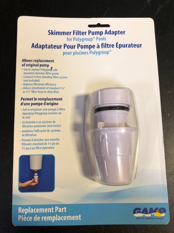 Photo 2 of GAME 4552 Skim Filter Pump Adapter (For Intex & Bestway Pools)