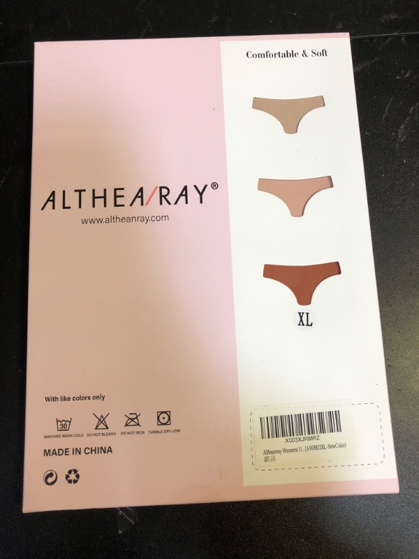 Photo 2 of Altheanray Womens Underwear Bikini Silky Seamless Underwear for Women Panties Cheeky Invisible Hipster No Show Soft Stretch V Cut Women's Underwear,Pack of 6 SIZE XL(AWB833XL-NewColor)