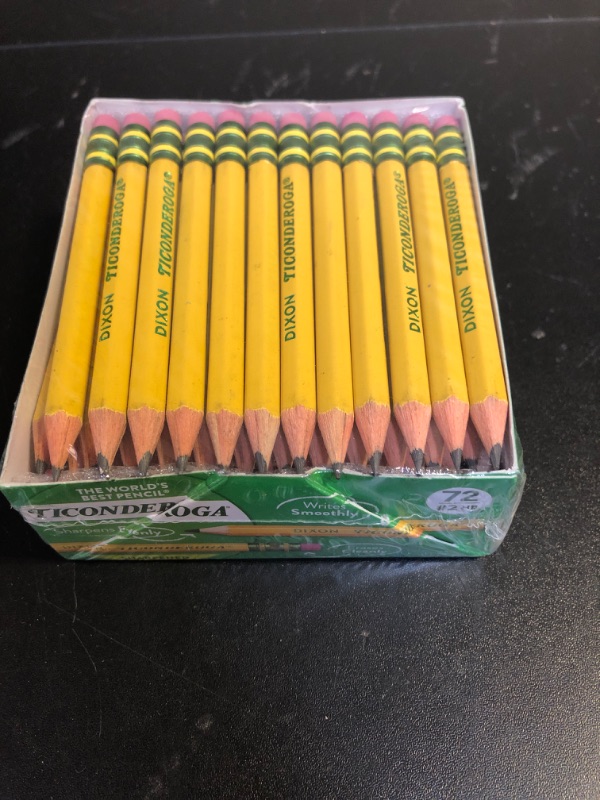 Photo 2 of Woodcase Golf Pencil, HB #2, Yellow Barrel, 72/Box